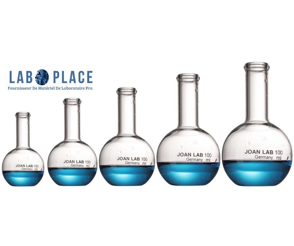 Ballon fond plat borosilicaté