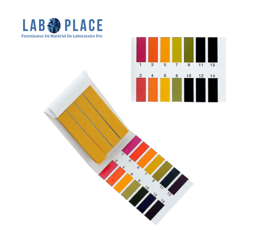 Papier pH 1-14 en rubans