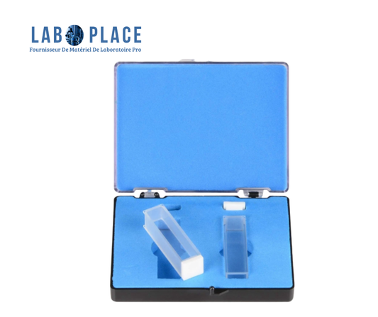 Cuvette de spectrophotomètre en quartz