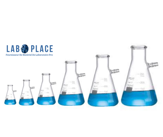 Erlenmeyer avec dégagement borosilicate